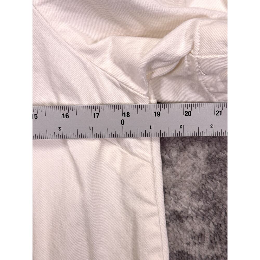 Citizens of Humanity Dress Medium Womens White Denim Puff Sleeve Mini - Picture 4 of 8